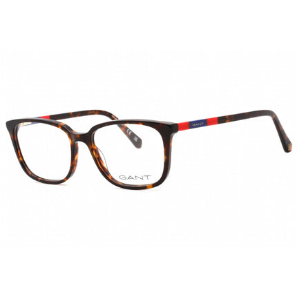 Gant Men's Eyeglasses - Dark Havana Plastic Full Rim Rectangular Frame | GA3278 052 ,