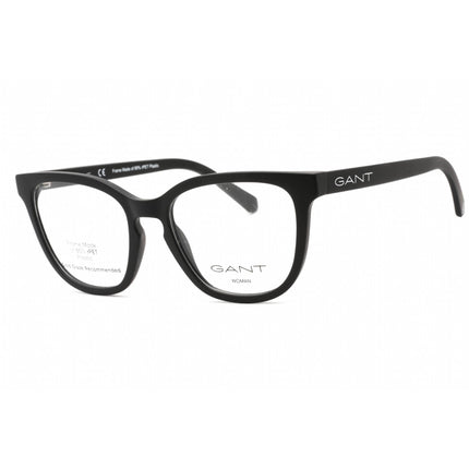 Gant Men's Eyeglasses - Matte Black Plastic Full Rim Rectangular Frame | GA3277 002 ,