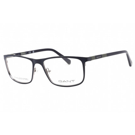 Gant Men's Eyeglasses - Matte Blue Full Rim Rectangular Frame, 56 mm | GA3280 091 ,