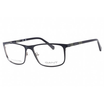 Gant Men's Eyeglasses - Matte Blue Full Rim Rectangular Frame, 58 mm | GA3280 091 ,