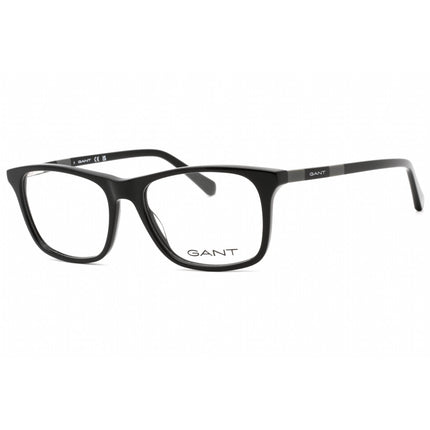 Gant Men's Eyeglasses - Shiny Black Plastic Full Rim Rectangular Frame | GA3268 001 ,