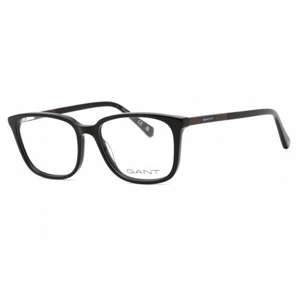 Gant Men's Eyeglasses - Shiny Black Plastic Full Rim Rectangular Frame | GA3278 001 ,