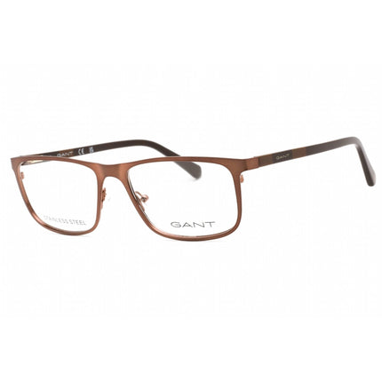 Gant Men's Eyeglasses - Shiny Dark Bronze Rectangular Frame, 56 mm | GA3280 036 ,