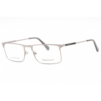 Gant Men's Eyeglasses - Shiny Dark Ruthenium Metal Rectangular Frame | GA3263 012 ,