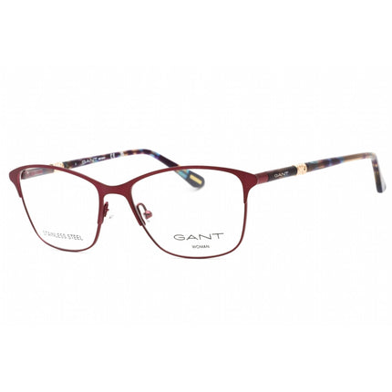 Gant Women's Eyeglasses - Matte Violet Metal Full Rim Rectangular Frame | GA4081 082 ,