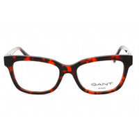 Gant Women's Eyeglasses - Red Havana Plastic Full Rim Rectangular Frame | GA4140 054 ,