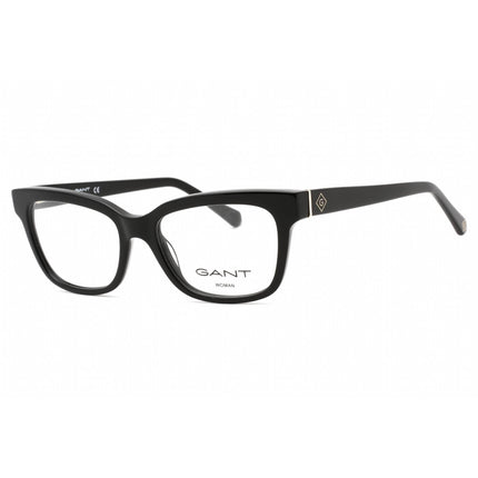 Gant Women's Eyeglasses - Shiny Black Plastic Full Rim Rectangular Frame | GA4140 001 ,