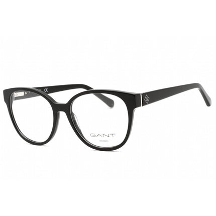 Gant Women's Eyeglasses - Shiny Black Plastic Full Rim Round Shape Frame | GA4131 001 ,