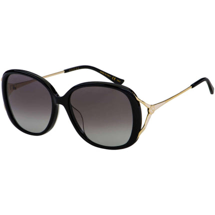 Gucci Women's Sunglasses - Black Gold Acetate/Metal Butterfly Frame | GG0649SK 001 ,