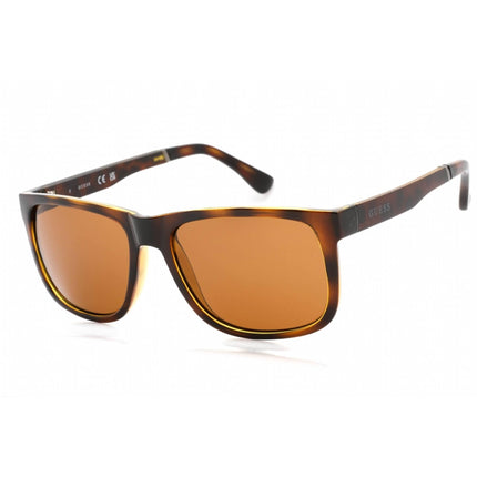 Guess Factory Men's Sunglasses - Dark Havana Full Rim Square Shape Frame | GF0234 52E ,