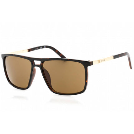 Guess Factory Men's Sunglasses - Dark Havana Plastic Square Shape Frame | GF0236 52E ,