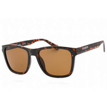 Guess Factory Men's Sunglasses - Dark Havana Plastic Square Shape Frame | GF0254 52E ,