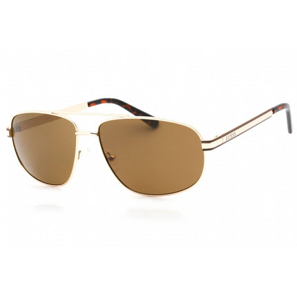 Guess Factory Men's Sunglasses - Gold Metal Full Rim Aviator Shape Frame | GF0244 32E ,