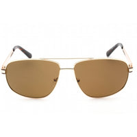 Guess Factory Men's Sunglasses - Gold Metal Full Rim Aviator Shape Frame | GF0244 32E ,