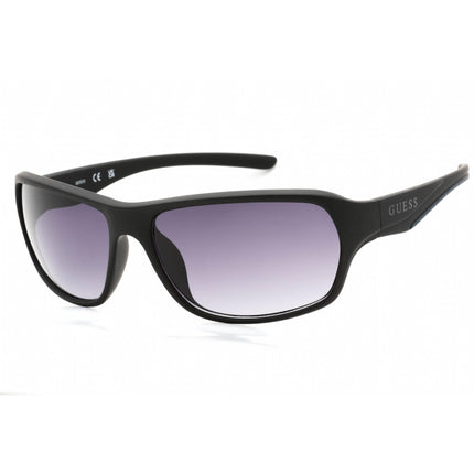 Guess Factory Men's Sunglasses - Matte Black Full Rim Rectangular Frame | GF0209 02B ,