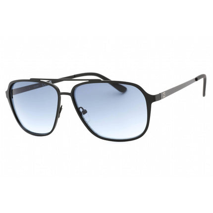 Guess Factory Men's Sunglasses - Matte Black Metal Aviator Shape Frame | GF0184 02W ,