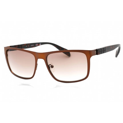 Guess Factory Men's Sunglasses - Matte Dark Brown Plastic Full Rim Frame | GF0169 49F ,