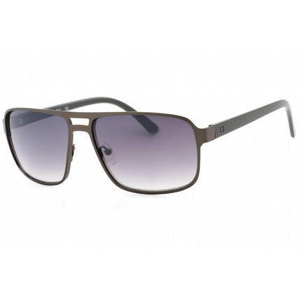 Guess Factory Men's Sunglasses - Matte Gunmetal Metal Square Shape Frame | GF0192 09B ,