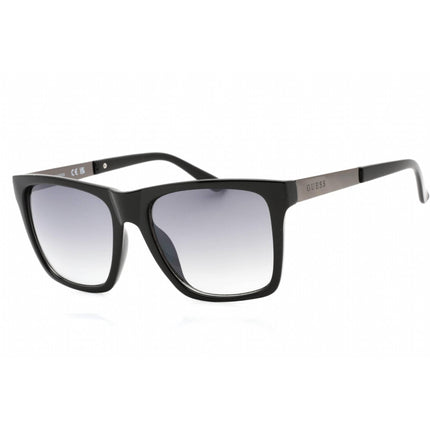 Guess Factory Men's Sunglasses - Shiny Black Full Rim Plastic/Metal Frame | GF0242 01C ,
