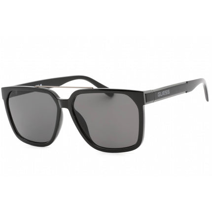 Guess Factory Men's Sunglasses - Shiny Black Full Rim Square Shape Frame | GF0253 01A ,