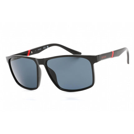 Guess Factory Men's Sunglasses - Shiny Black Full Rim Square Shape Frame | GF0255 01A ,