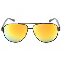 Guess Factory Men's Sunglasses - Shiny Black Metal Full Rim Aviator Frame | GF0247 01A ,