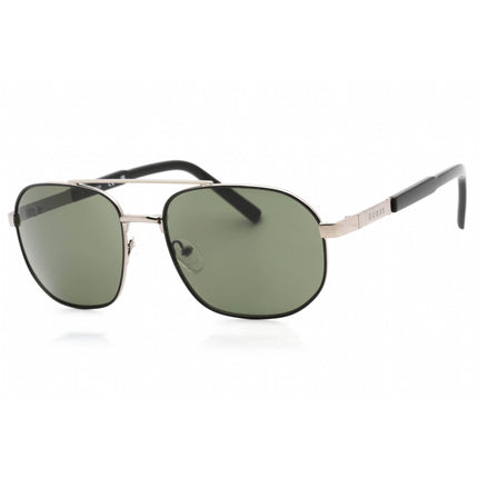 Guess Factory Men's Sunglasses - Shiny Dark Nickeltin Metal Aviator Frame | GF0250 06N ,