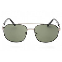 Guess Factory Men's Sunglasses - Shiny Dark Nickeltin Metal Aviator Frame | GF0250 06N ,