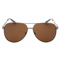 Guess Factory Men's Sunglasses - Shiny Gunmetal Full Rim Aviator Frame | GF0231 08E ,