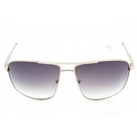Guess Factory Men's Sunglasses - Shiny Light Nickeltin Rectangular Frame | GF0232 10C ,