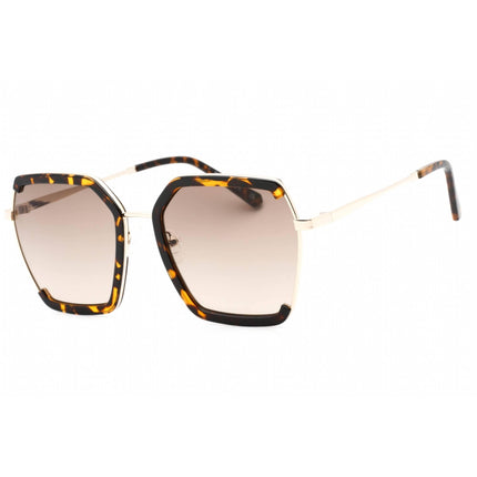 Guess Factory Women's Sunglasses - Dark Havana Metal Butterfly Frame | GF0418 52F ,