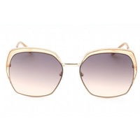 Guess Factory Women's Sunglasses - Gold Full Rim Fixed Nose Pads Frame | GF0410 33F ,