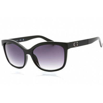 Guess Factory Women's Sunglasses - Shiny Black Full Rim Cat Eye Frame | GF0300 01B ,
