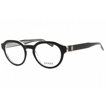 Guess Men's Eyeglasses - Clear Demo Lens Black/Other Round Shape Frame | GU50083 005 ,