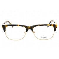 Guess Men's Eyeglasses - Clear Demo Lens Blonde Havana Rectangular Frame | GU50081 053 ,