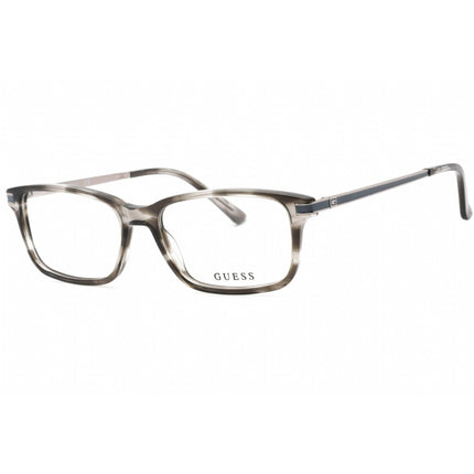 Guess Men's Eyeglasses - Clear Demo Lens Grey Rectangular Plastic Frame | GU1986 020 ,