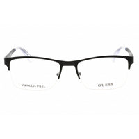 Guess Men's Eyeglasses - Clear Demo Lens Matte Black Rectangular Frame | GU1936 002 ,