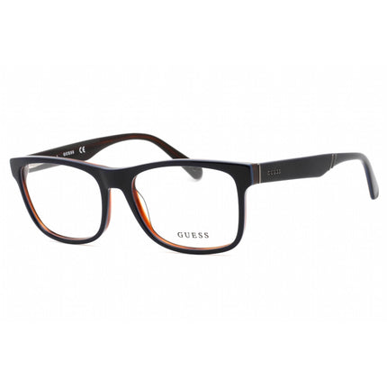 Guess Men's Eyeglasses - Clear Demo Lens Matte Blue Plastic Square Frame | GU1943 91 ,