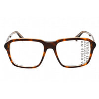 Guess Men's Eyeglasses - Dark Havana Plastic Full Rim Square Frame | GU50073 052 ,
