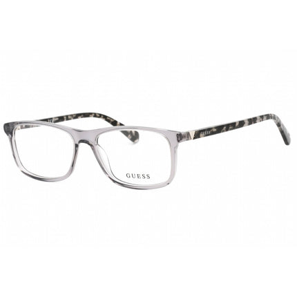 Guess Men's Eyeglasses - Grey/Other Plastic Rectangular Frame, 55 mm | GU50054 020 ,