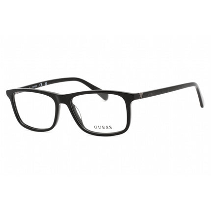 Guess Men's Eyeglasses - Shiny Black Plastic Rectangular Frame, 55mm | GU50054 001 ,