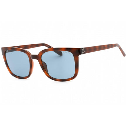 Guess Men's Sunglasses - Blue Lens Blonde Havana Plastic Square Frame | GU00065 53V ,