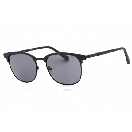 Guess Men's Sunglasses - Matte Black Metal Full Rim Rectangular Frame | GU00052 02A ,