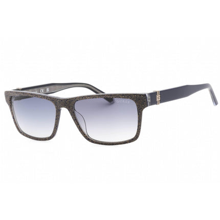 Guess Men's Sunglasses - Pattern Blue Rectangular Shape Full Rim Frame | GU00074 92W ,