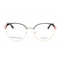 Guess Unisex Eyeglasses - Black/Other Metal Full Rim Demo Lens Frame | GU2867 005 ,