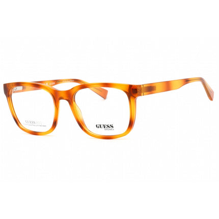 Guess Unisex Eyeglasses - Clear Demo Lens Blonde Havana Square Frame | GU8281 053 ,