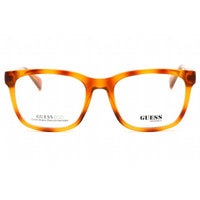 Guess Unisex Eyeglasses - Clear Demo Lens Blonde Havana Square Frame | GU8281 053 ,