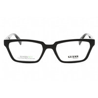 Guess Unisex Eyeglasses - Clear Demo Lens Shiny Black Rectangular Frame | GU8280 001 ,