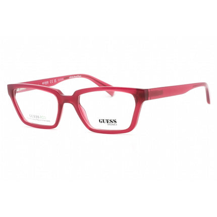 Guess Unisex Eyeglasses - Clear Demo Lens Violet Rectangular Shape Frame | GU8280 083 ,