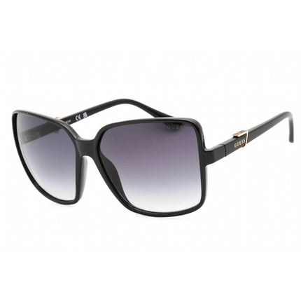 Guess Unisex Sunglasses - Shiny Black Plastic Full Rim Rectangular Frame | GU7812 01B ,